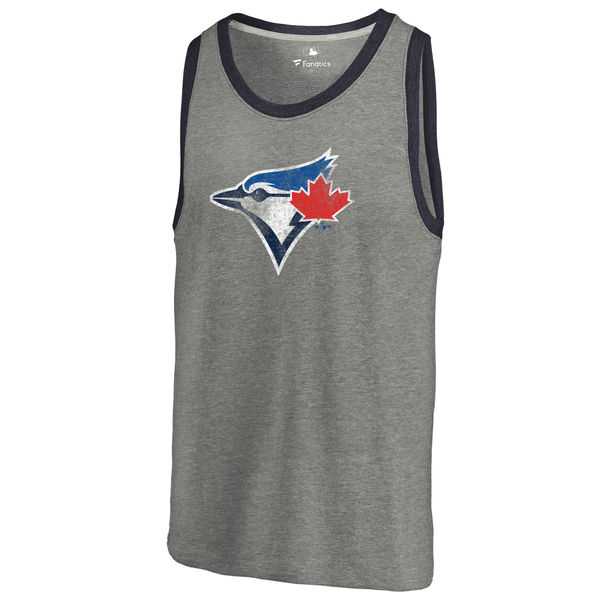 Toronto Blue Jays Distressed Team Tank Top - Ash,We sell and wholesale Toronto Blue Jays Distressed Team Tank Top - Ash on line form chian!